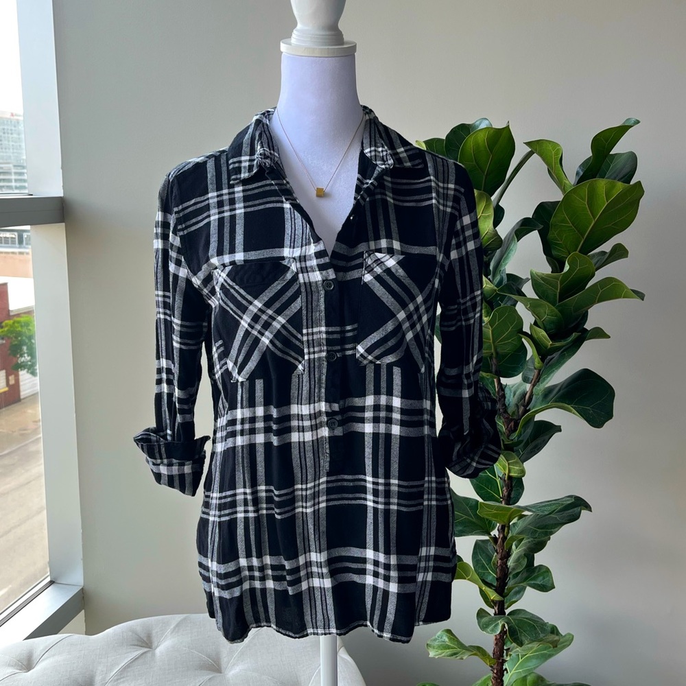 Saks Fifth Avenue Flannel Shirt (XS)